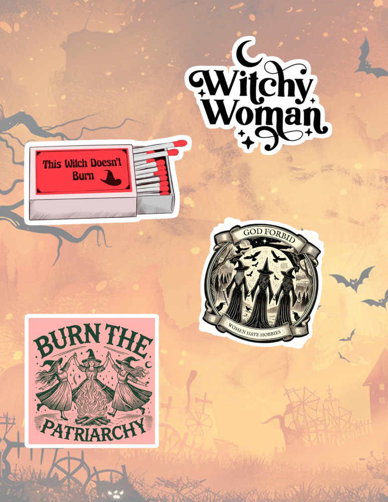 Witchy 4pc Sticker Pack