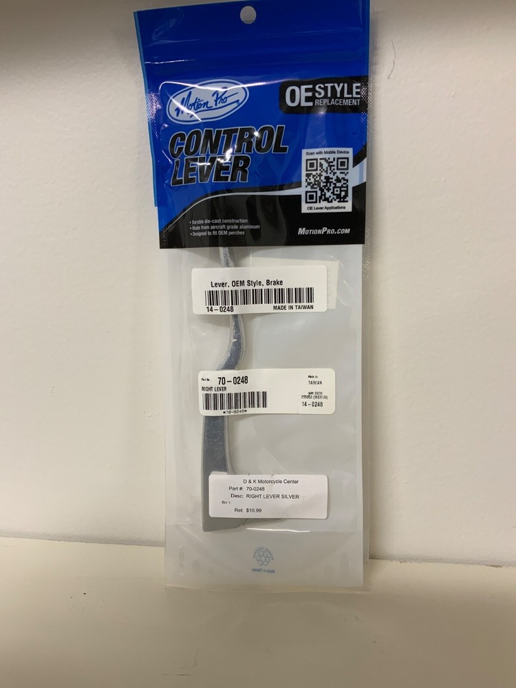 Motion Pro - 14-0248 - Control Lever, Polished Silver