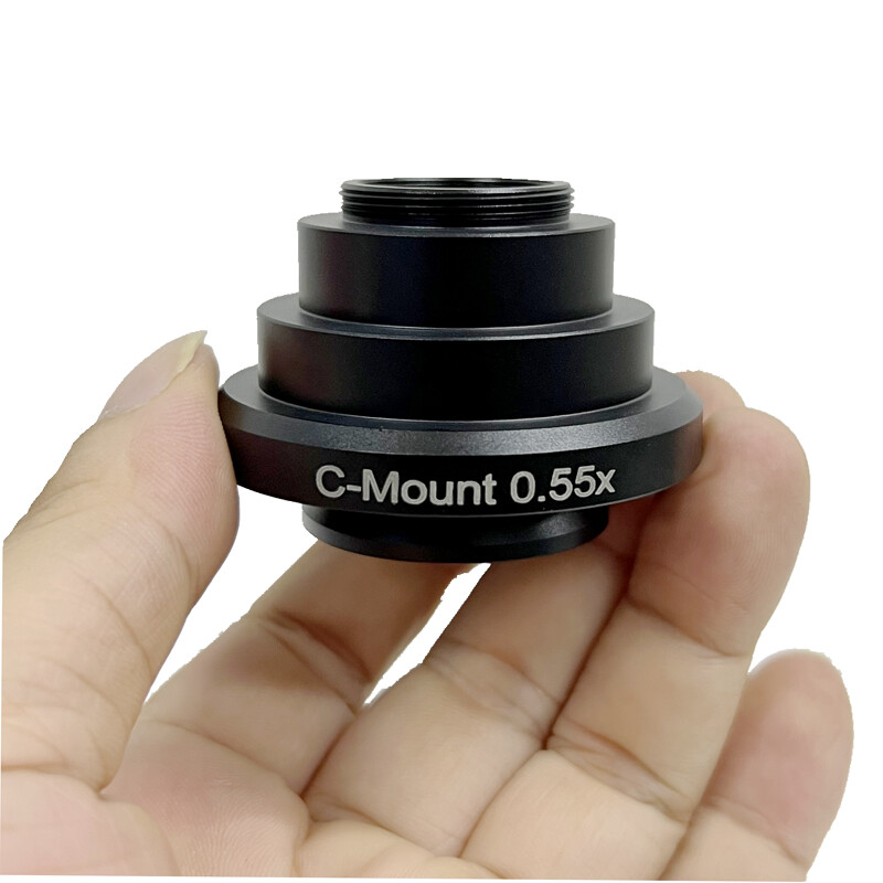Microscope Camera Adapter 0.55X C mount Relay Lenses for Leica DM Microscope