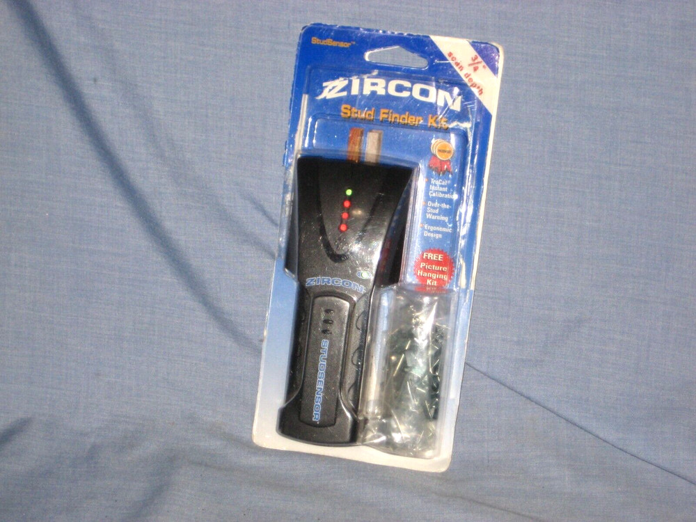 Zircon Electronic Stud Sensor Kit - Stud Finder with Picture Hanger Assortment