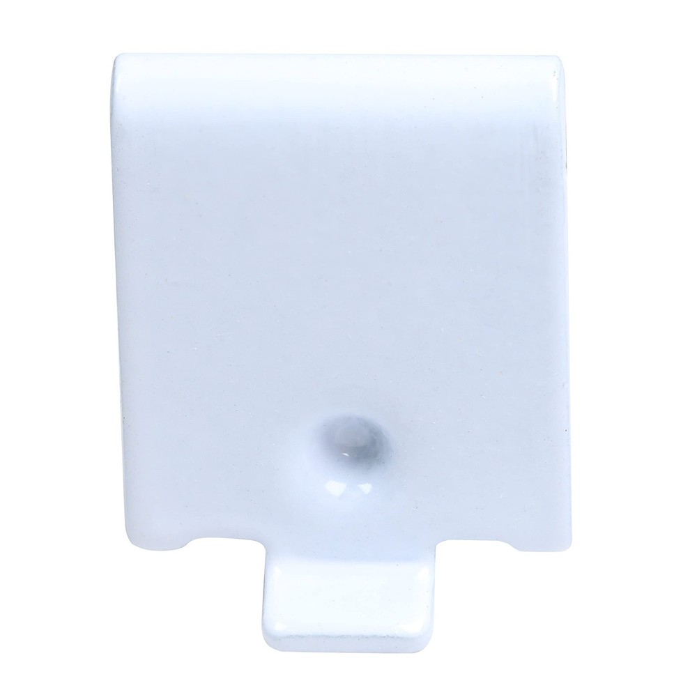 100 Pack Hardware Adjustable Steel White Pilaster Shelf Support Clip