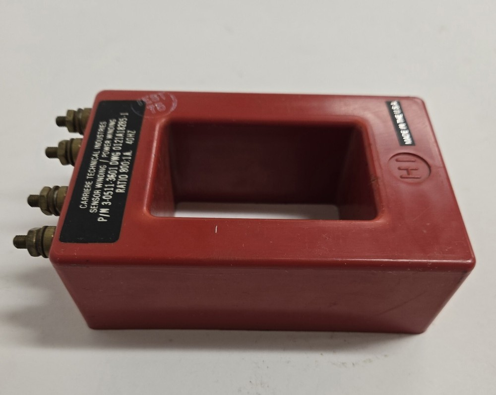 CARRIERE TECHNICAL IND. 3-0511-3601 CURRENT TRANSFORMER.