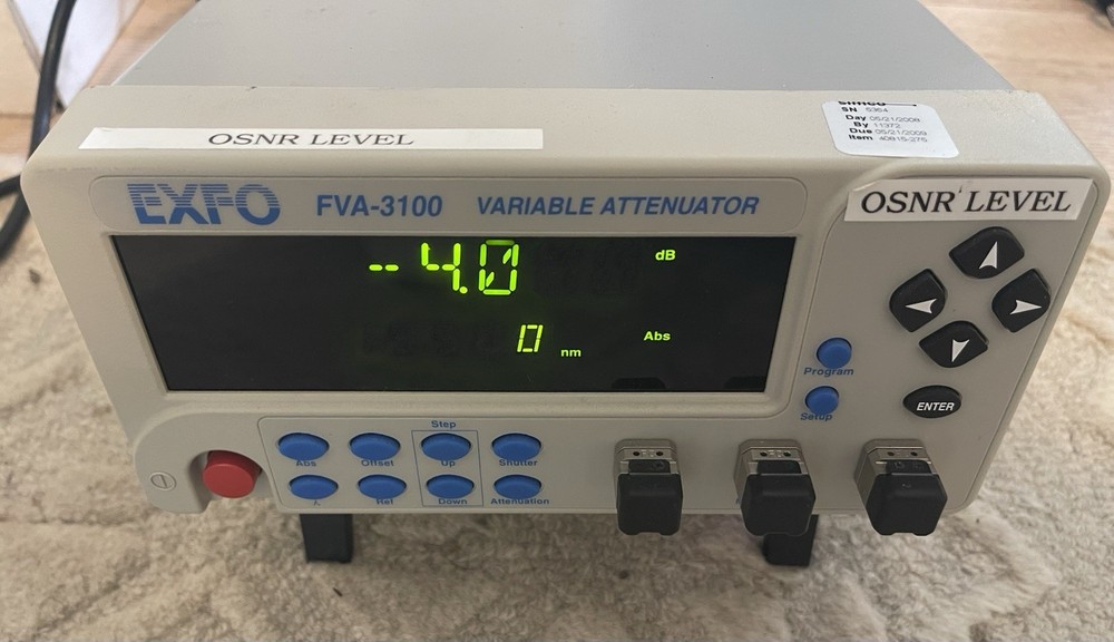 EXFO FVA-3100 Variable Optical Attenuator (OSNR Level)