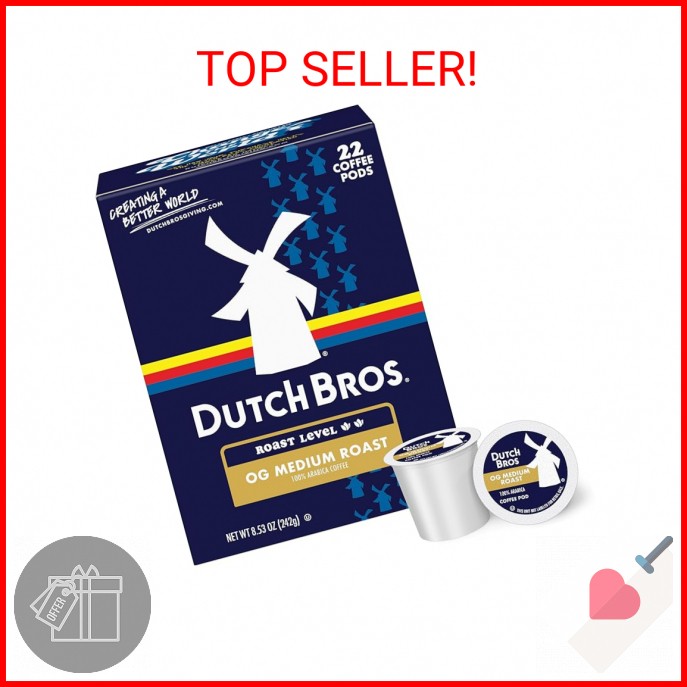 Dutch Bros® OG Medium Roast, 22 Count, Medium Roast, Single Serve Coffee Pods fo
