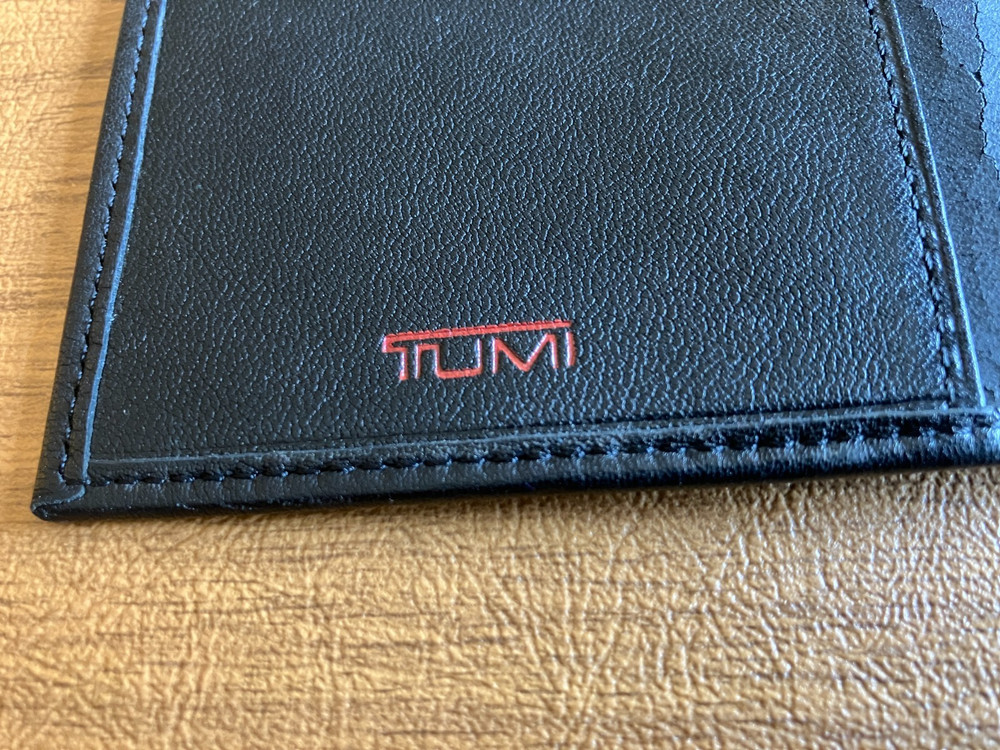 TUMI Black Soft Leather Bi-fold Passport/Document/Wallet/Checkbook Organizer