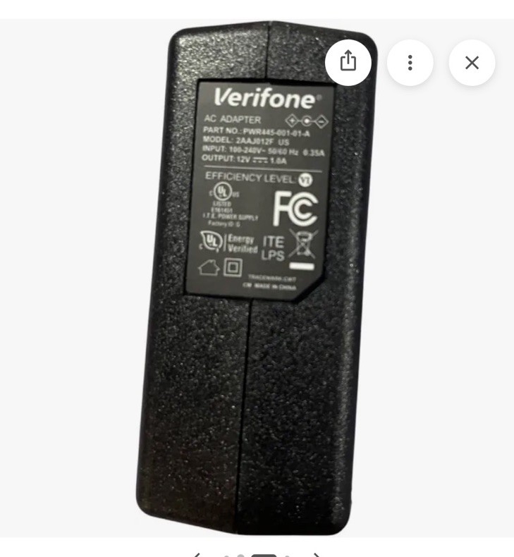 VeriFone M400 Power Supply