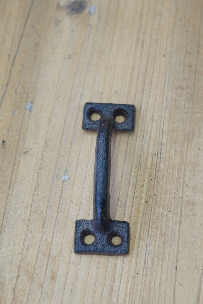 20 CAST IRON HANDLES RUSTIC DRAWER PULLS SMALL 3 5/8" LONG HOME KITCHEN WINDOW