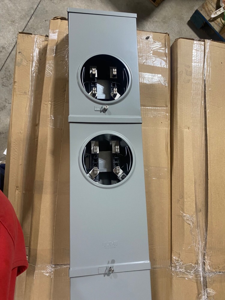 200 amp New Eaton meter pedestal.