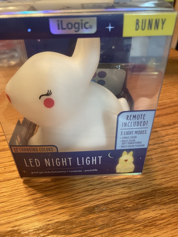 iLogic Led Night Light with 3 Light Modes and 12 changing colors+Remote Control!