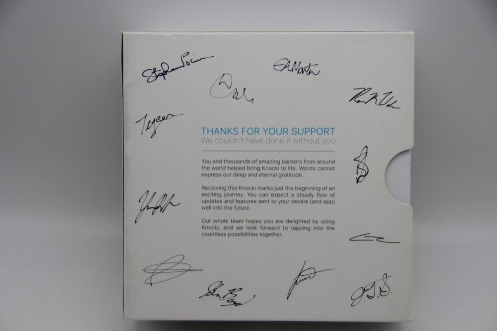 Knocki Limited Edition Signed Use Any Surface to Control Smart Home Devices