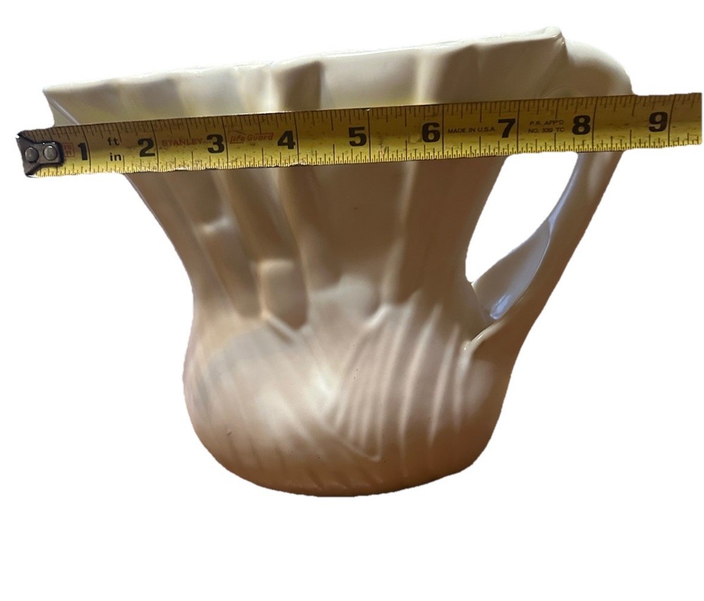 Crate & Barrel Ivory Ceramic Stoneware Pitcher By B. Eigen 8x9”