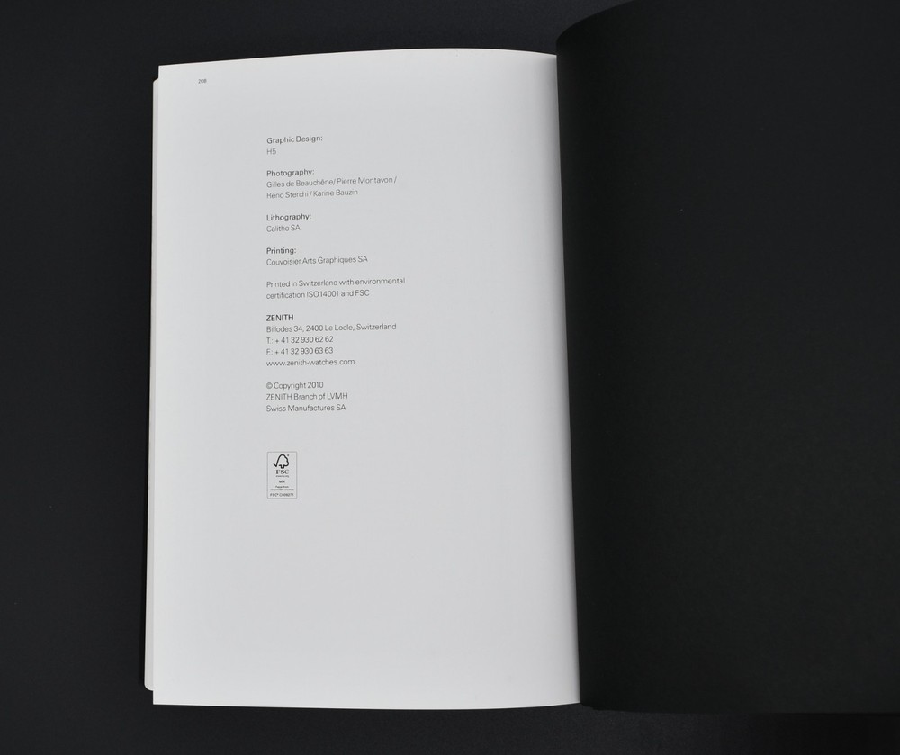 Zenith Catalogue/Book 2010 - El Primero Chronographs
