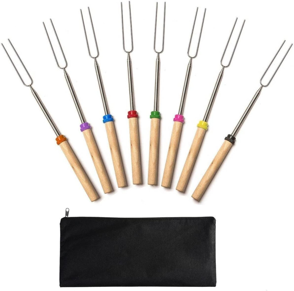 Marshmallow Roasting Sticks,Marshmallow Sticks Kit Extending Roaster 32 Inch Set