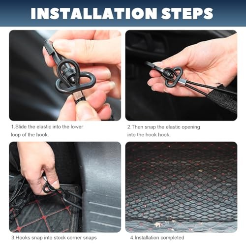 Stretchable Cargo Net, Adjustable Elastic Storage Mesh Nets, 35.4×15.7 Inch