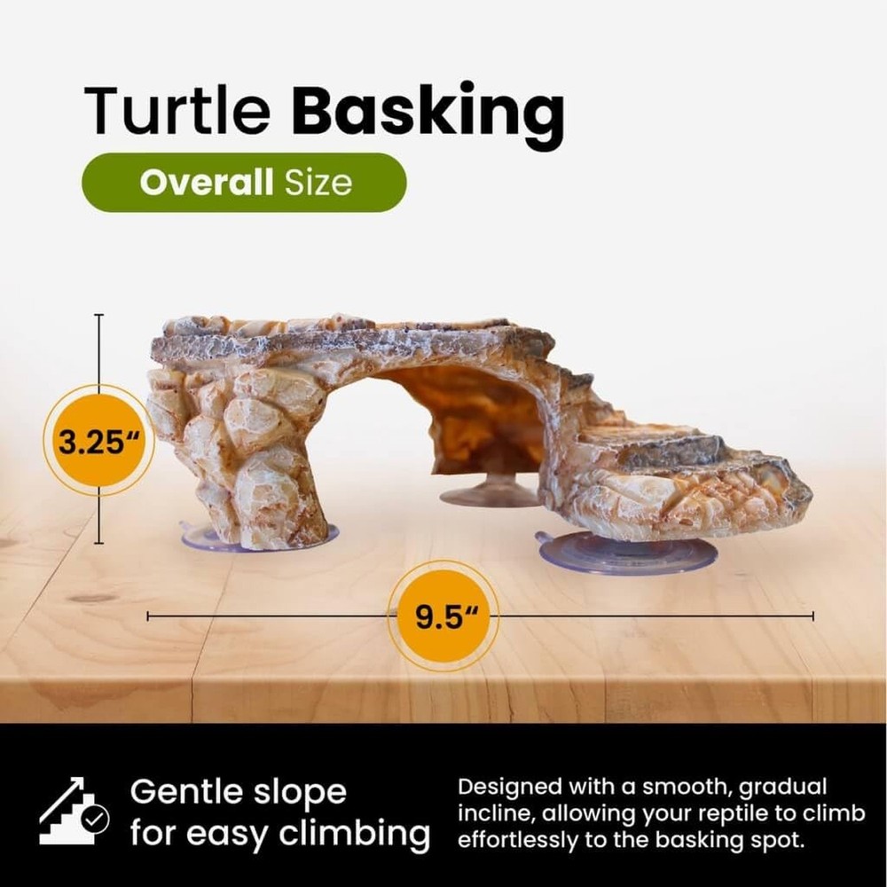 Turtle Basking Platform with 3 Suction Cups - Large Turtle Basking Platform -...