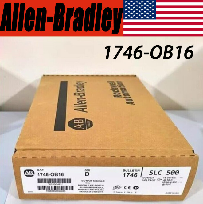 Sealed New AB 1746-OB16 SER D CAT /D SLC 500 PLC Output Module PLC 1PC US