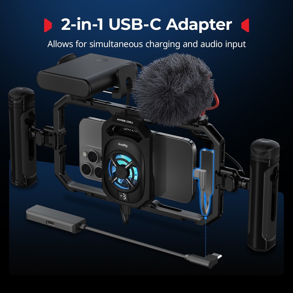 SmallRig Universal Hyper Chill Cooling Phone Cage for iPhone 16/15 forAndroid