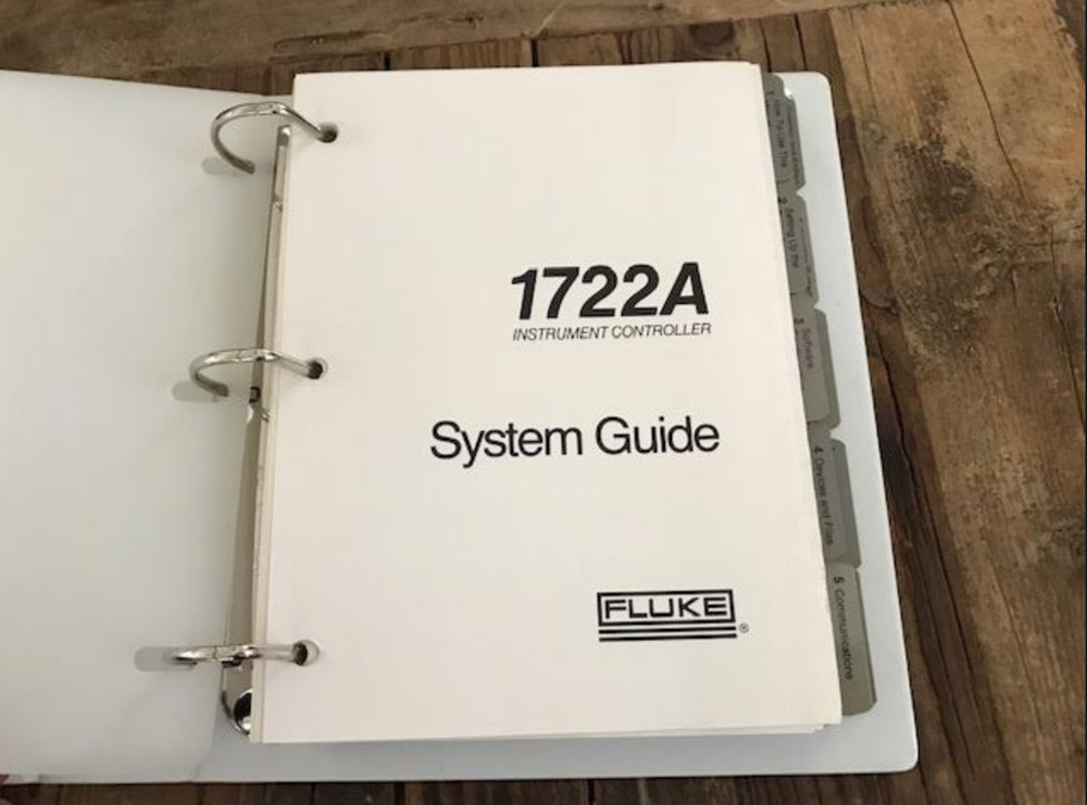 Fluke 716621 1722A Instrument Controller System Guide