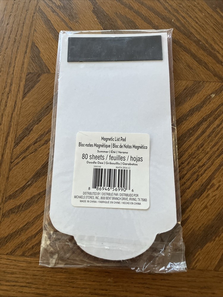 Magnetic List Pad - 80 Sheets.