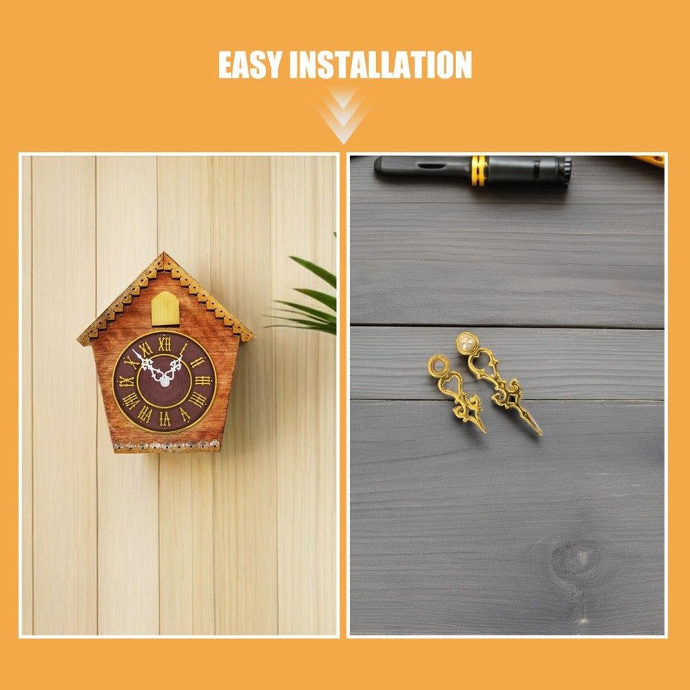 2 Sets Cuckoo Clock Wall Pointers Building Tools Parts Replacement