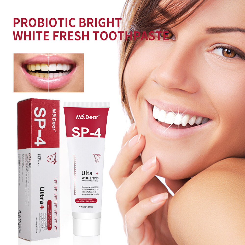 2xSip-4 Toothpaste, Whitening Sp-4 Toothpaste Bright White Toothpaste Toothpaste