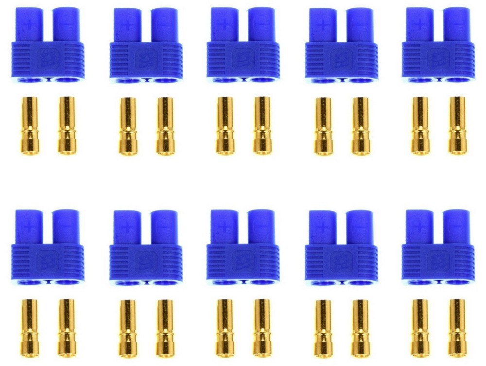 Apex RC Products 10 Female EC3 Battery Connector Plugs #1527