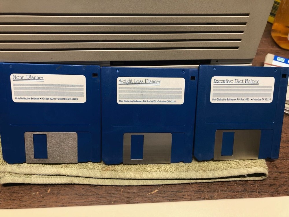 Menu Planner Software 3-1/2" disks