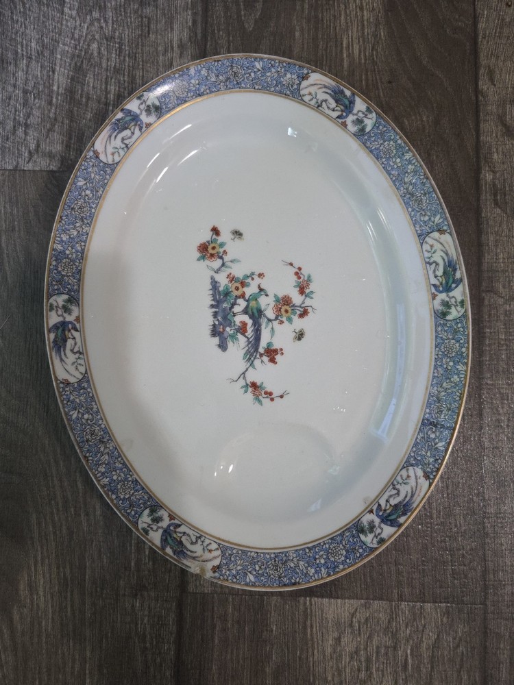Haviland Limoges 14" platter, Rajah pattern
