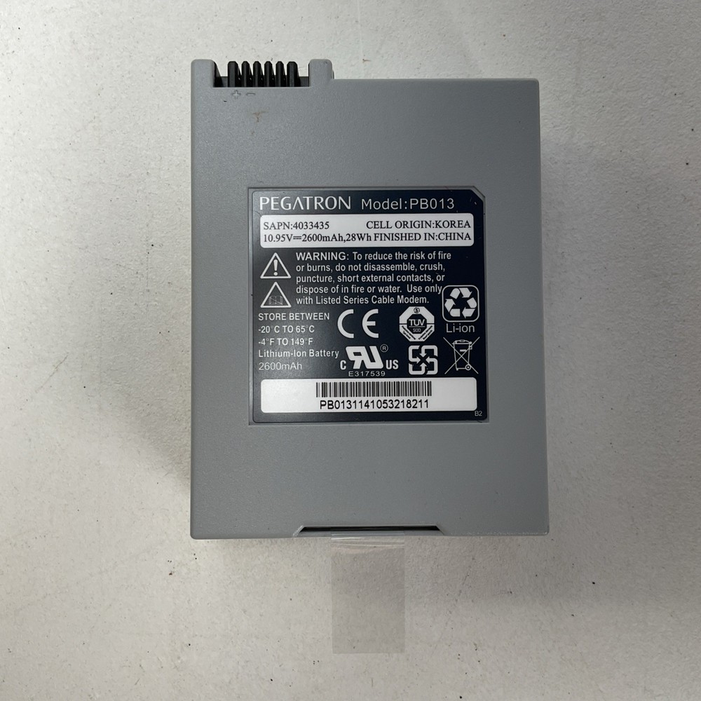 Pegatron Model PB013 Lithium Ion Battery Backup Power Source - Untested