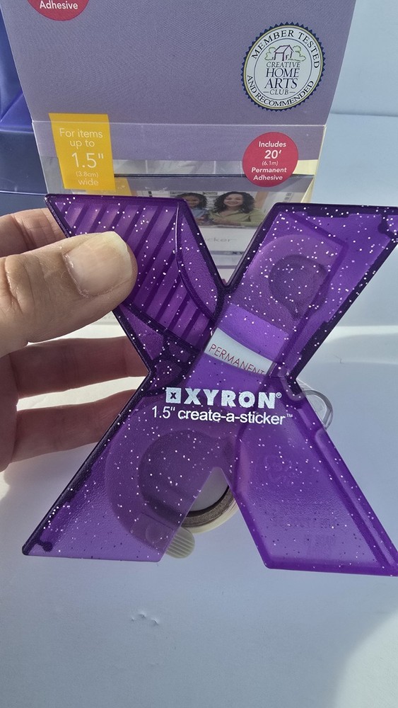 Xyron 2.5" & 1.5" Create-A-Sticker Machine Pre-Owned Purple