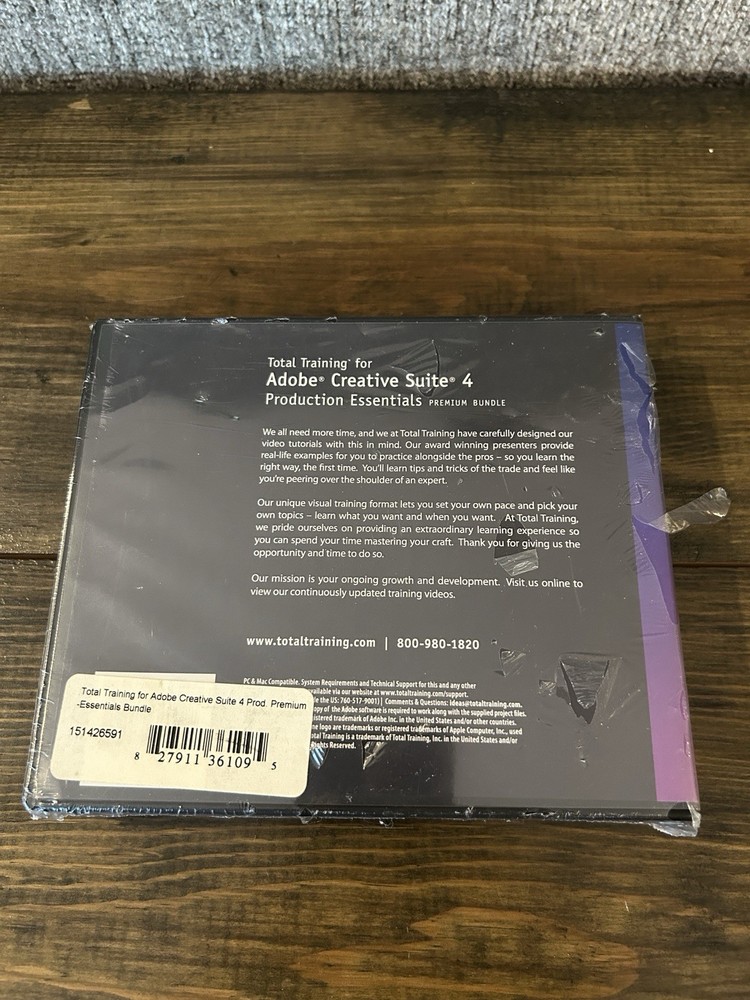 Total Training For Adobe Creative Suite 4 Production Premium DVD Bundle SEALED