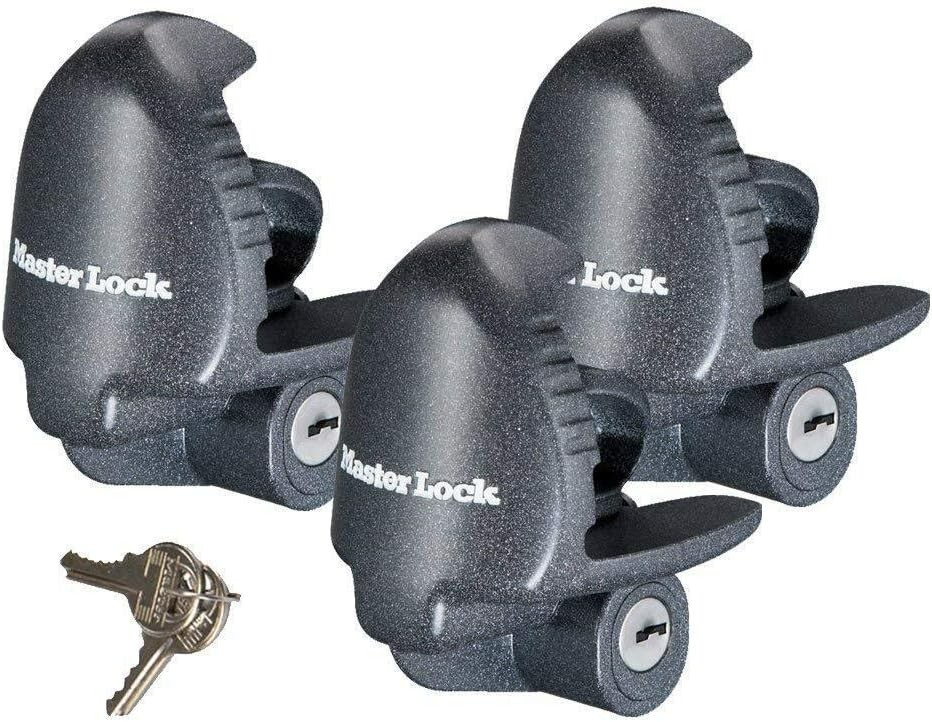 Master Lock - (3) Keyed Alike Universal Trailer Coupler Locks