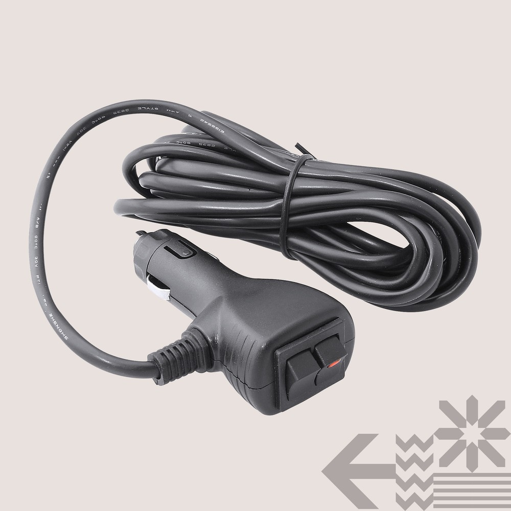 12V DC 10 ft On Off Positive-Trigger Momentary Switch Cigarette Lighter Adapter