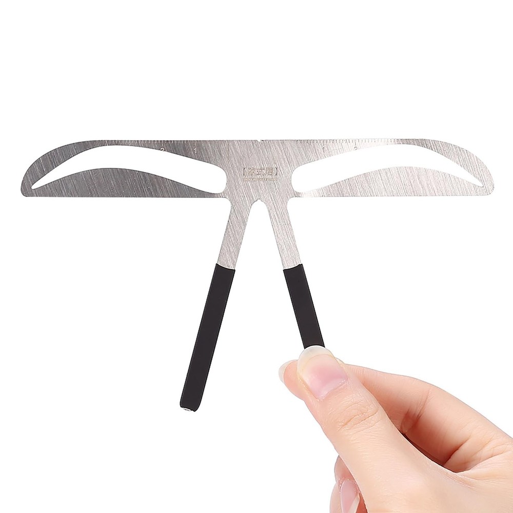 Eyebrow Mapping Tool,Eyebrow Patterns DIY Stencil, Stainess Steel Eyebrow Rul...