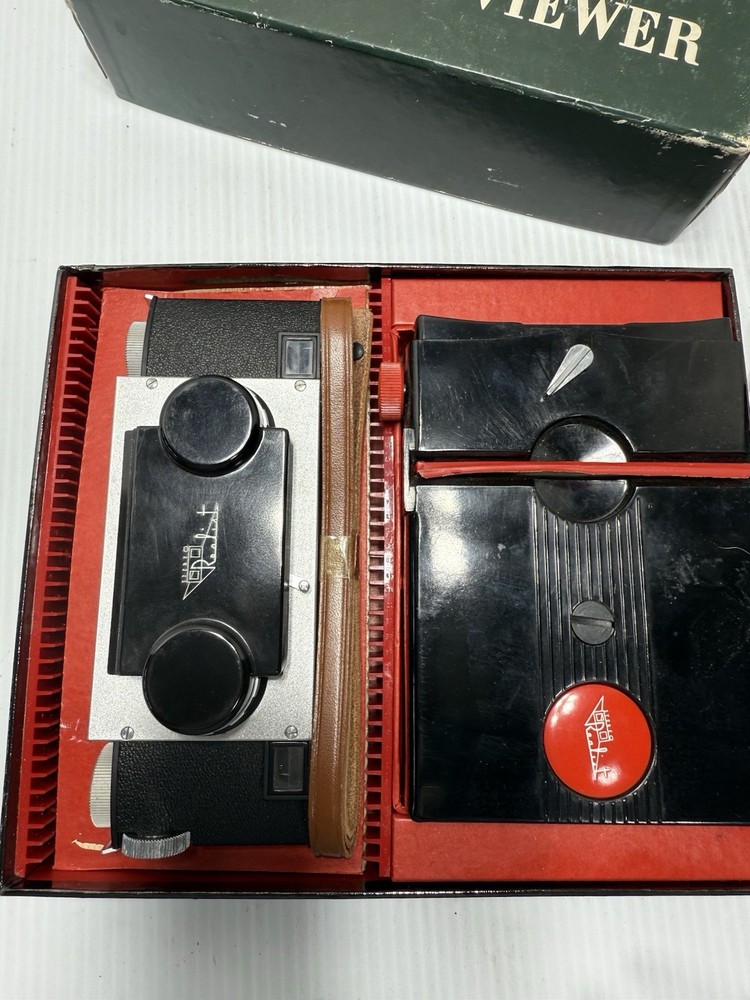 STEREO REALIST CAMERA & Viewers Stereoscopic Bundle With Original Box Strap