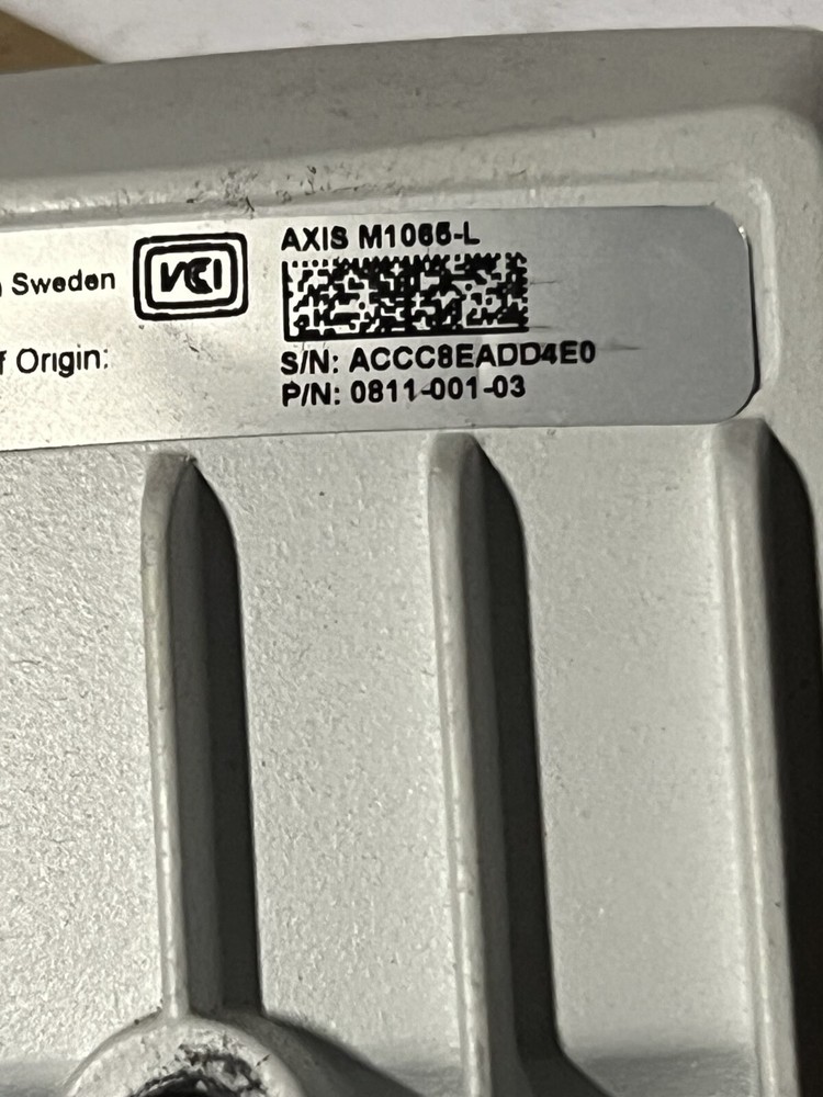 AXIS M1065-L Network Camera - Tested Working