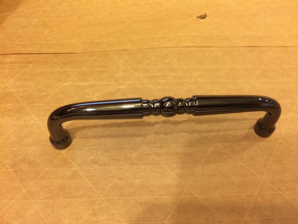 Amerock BP1452-BNB Handle Pull Allison Value Hardware Solid Brass Black Nickel