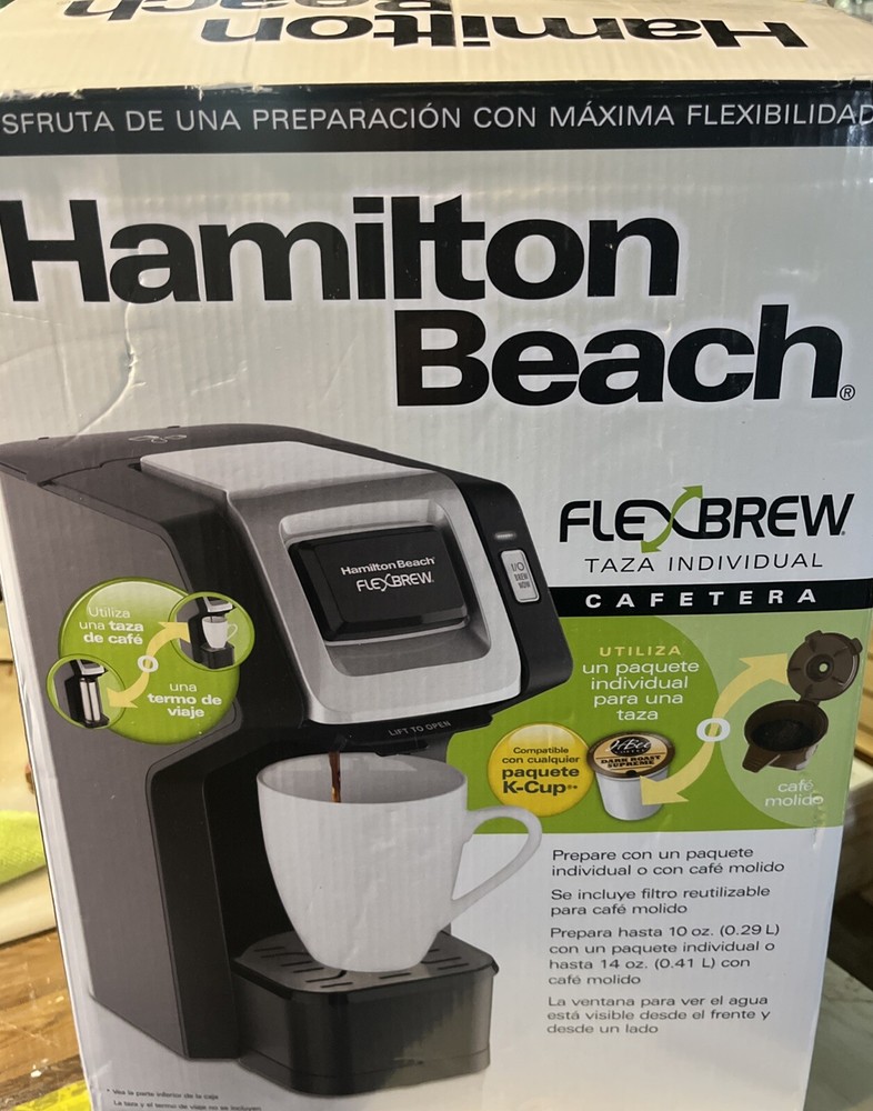 Hamilton Beach FlexBrew Single-Serve Coffee Maker Black & Silver