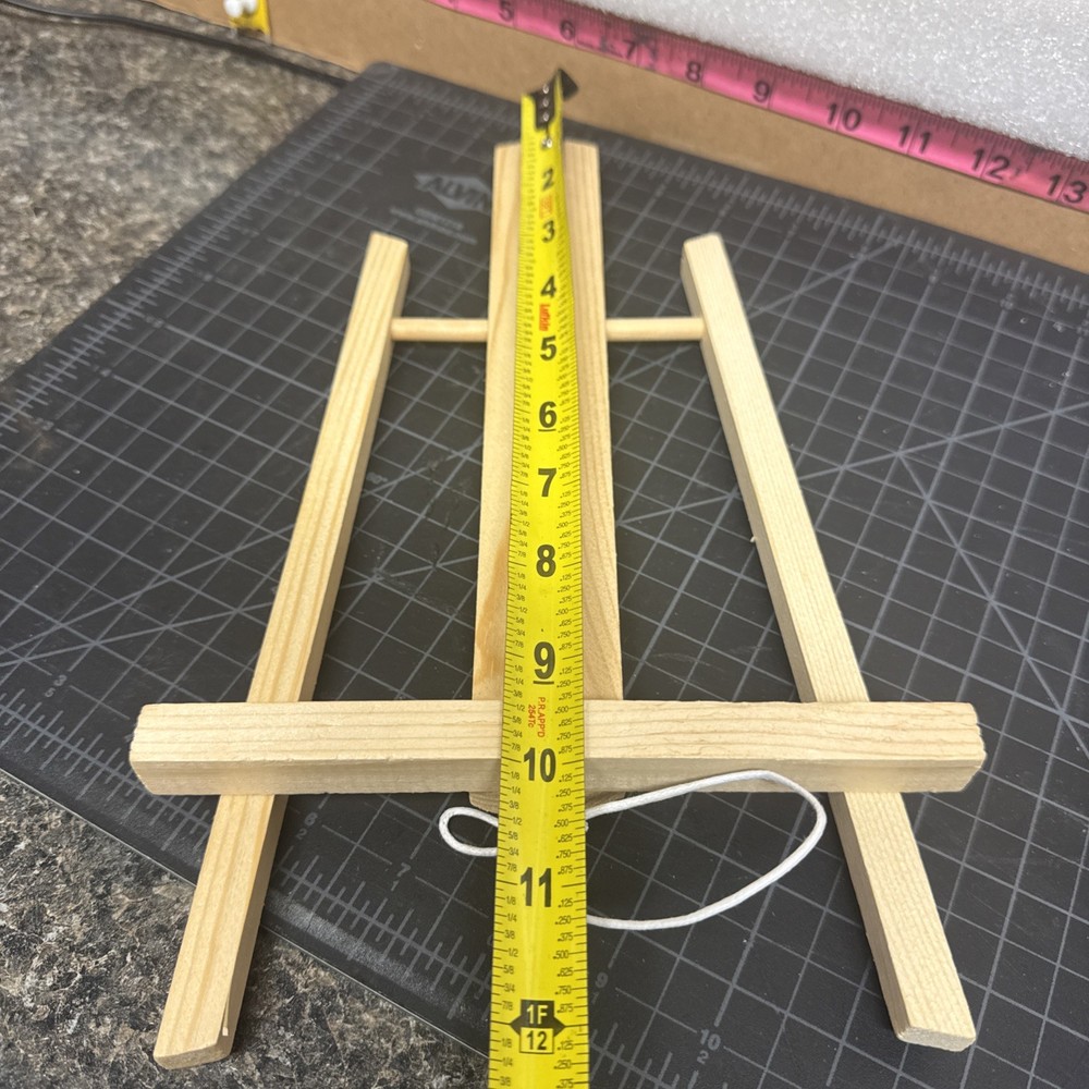 New Small 12" Tabletop Wood Easel Adjustable Slope