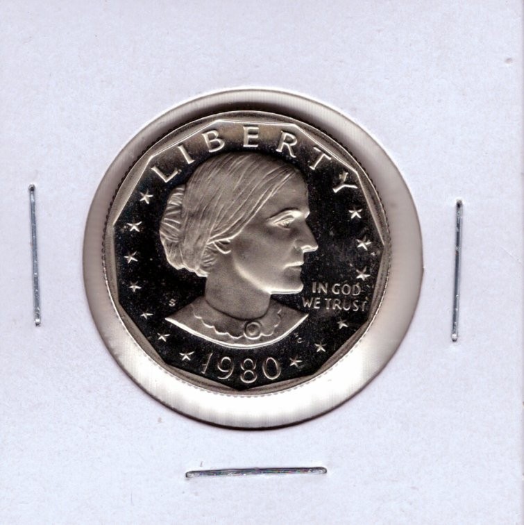 1980 S PROOF SUSAN B ANTHONY DOLLAR FROM PROOF SET