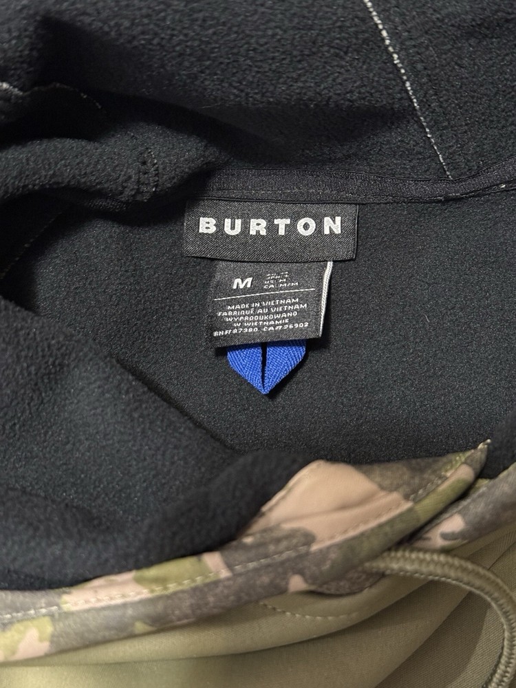 Men’s Burton Crown Weatherproof Pullover Fleece Medium Size
