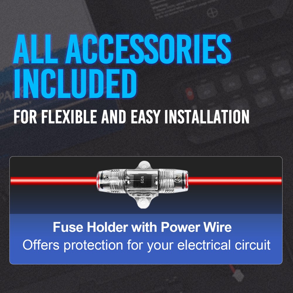 MICTUNING P1s 12 Gang Switch Panel Blue Led Touch Switch Control Box Marine Boat