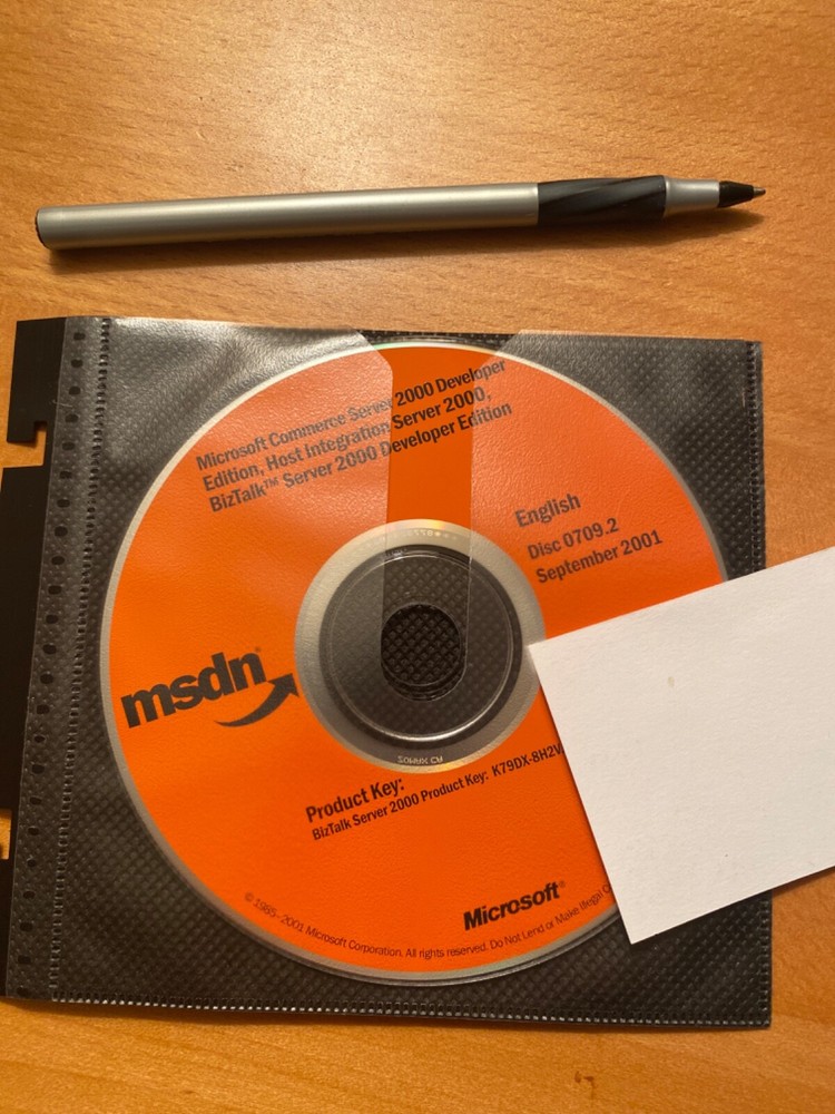 NEW Authentic Microsoft BizTalk Server 2000 +Key & Commerce, Dev, More.