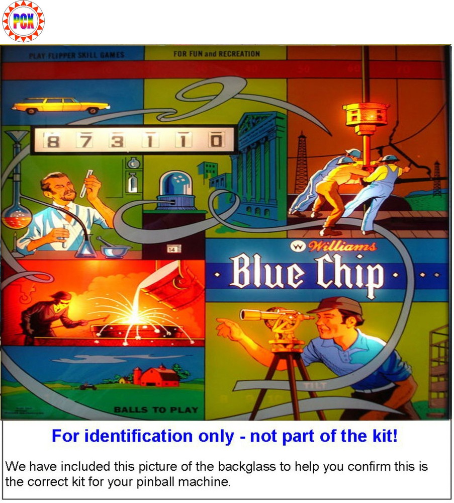 1976 Williams Blue Chip Pinball Machine Fuse Kit