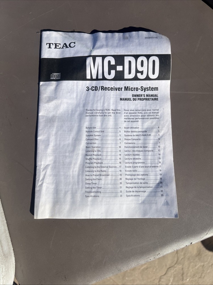 Teac MC-D90/ LS-MC-90 TEAC speakers