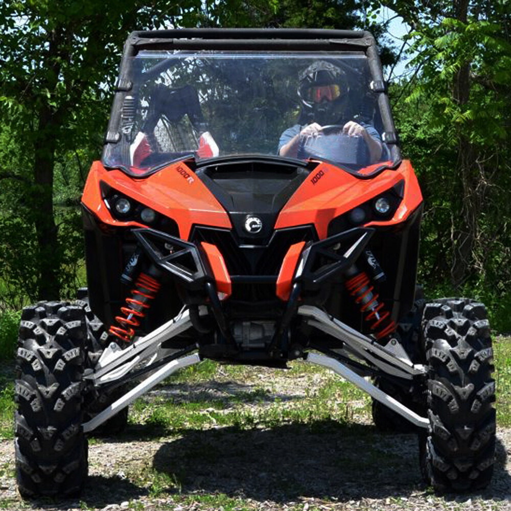 UTV Full Front Windshield for Can Am Maverick 1000R 2013-2018 w/ Window Clamps