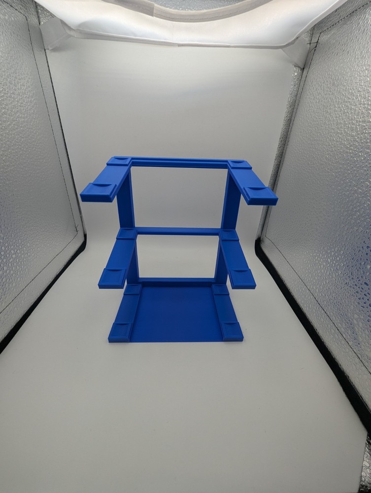 3D Printed 3 Tier 1/24 Diecast Display Stand (Blue)