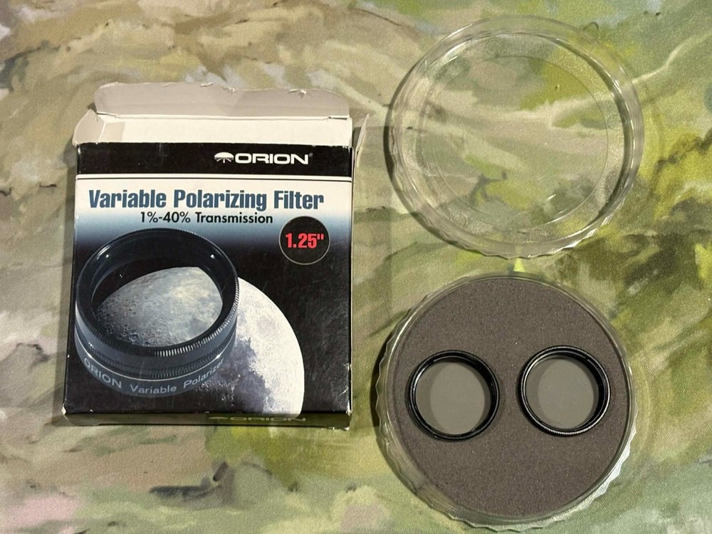 ORION 1.25" VARIABLE POLARIZING MOON FILTER FOR TELESCOPES