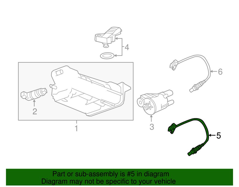Genuine GM Heated Oxygen Sensor 55489474