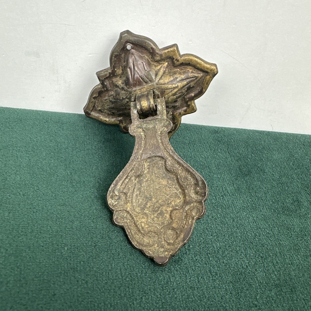 Brass 1920-30’s ART DECO Antique Hardware Pendant Teardrop Drawer Pull